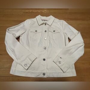 NWOT - Tommy Hilfiger Classic White, women’s Jean Jacket